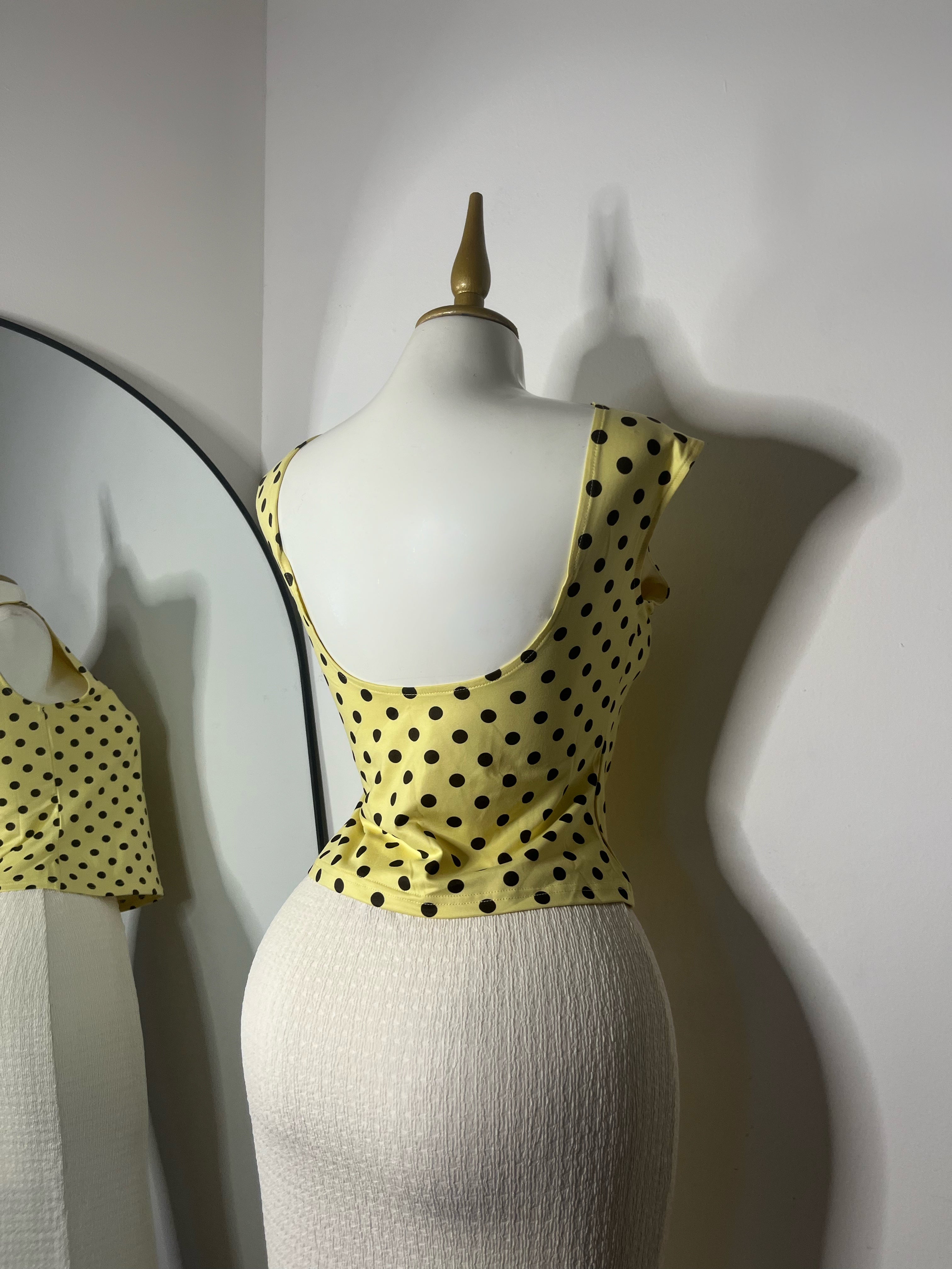 Blusa polka yellow