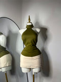 Blusa verde oliva
