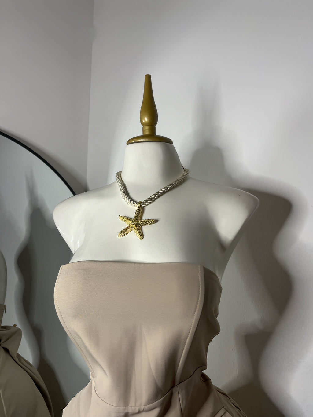 Vestido bolsillos caqui