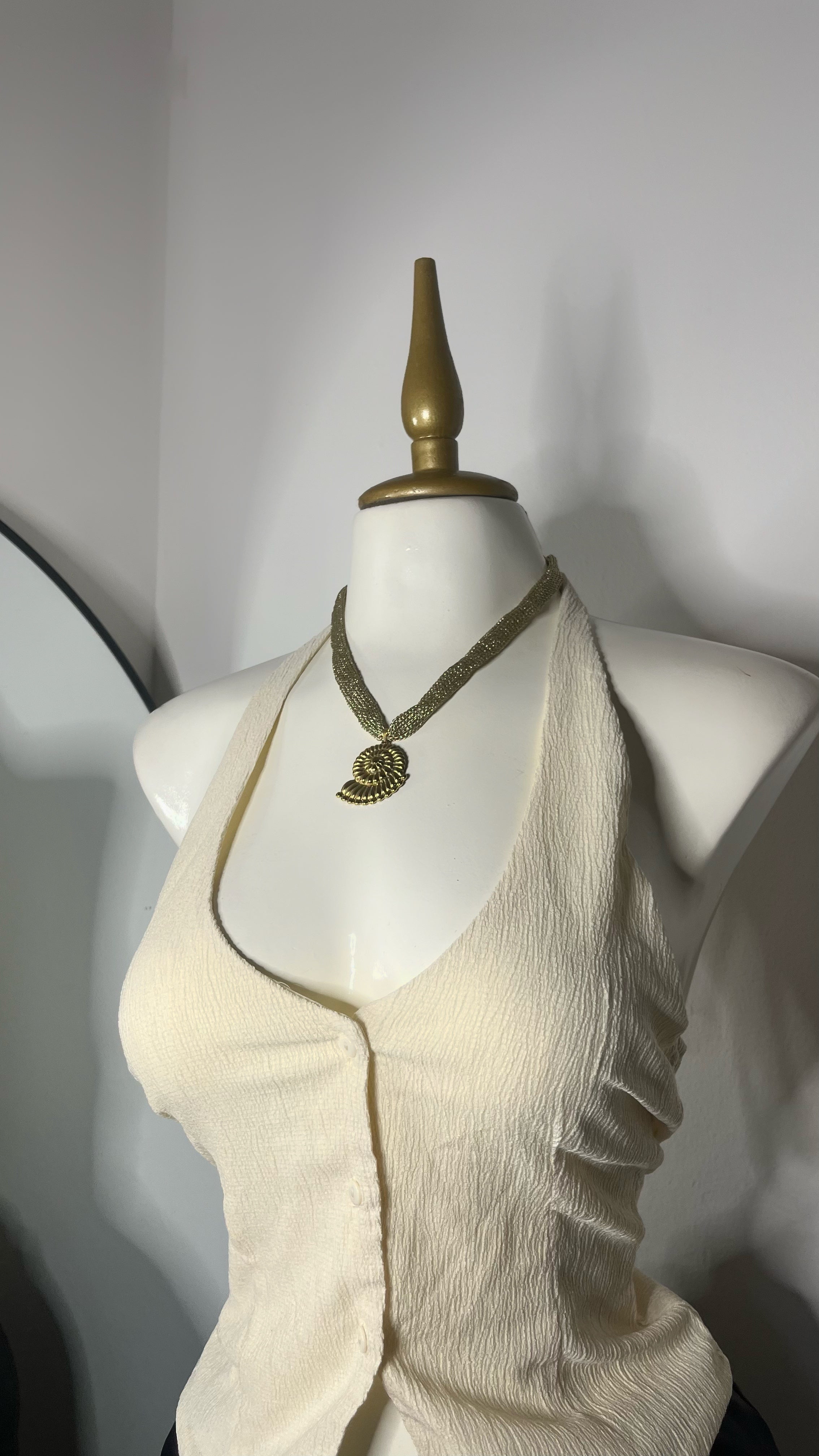 Top halter ivory