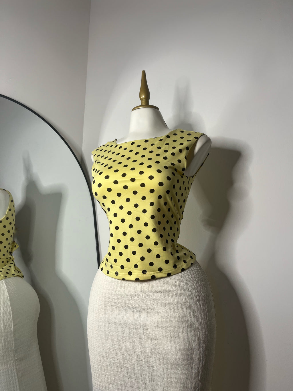 Blusa polka yellow